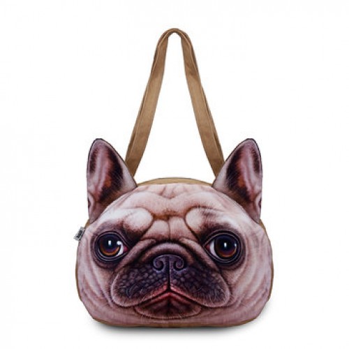 Women Cute Dog Head Shoulder Bags 